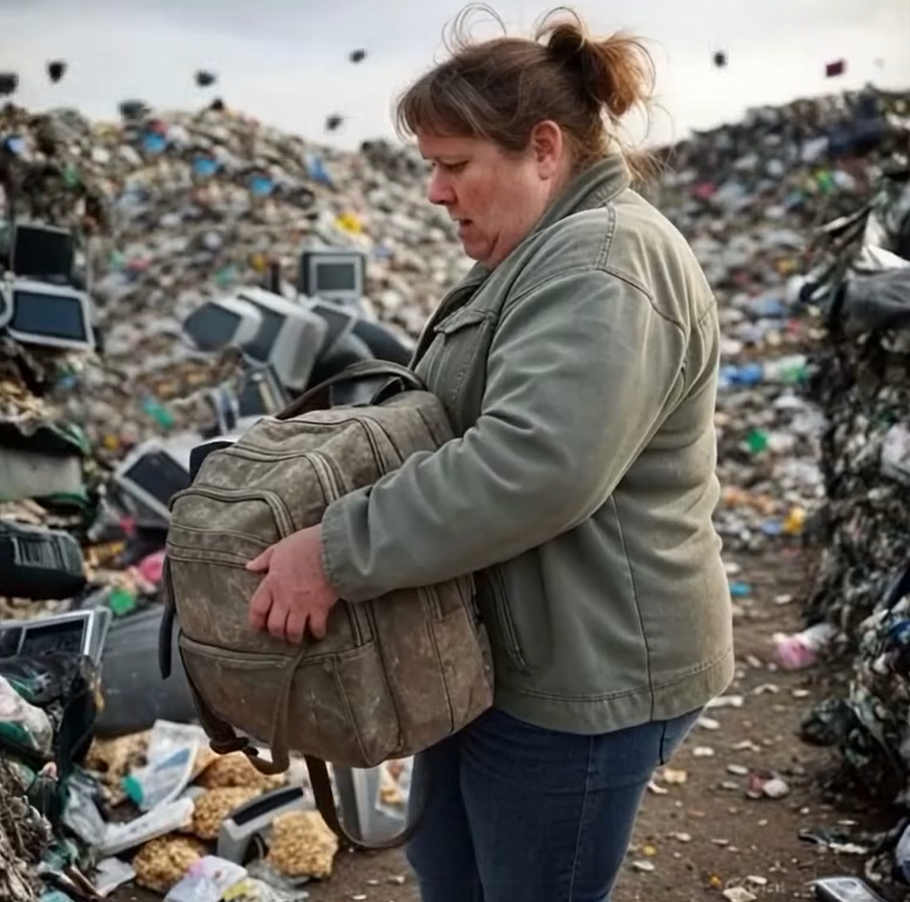 The Unexpected Discovery: A Landfill Backpack and a Mother’s Surprise