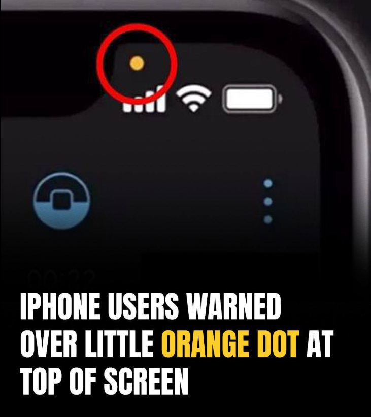 What the Orange Dot on Your Screen Really Means