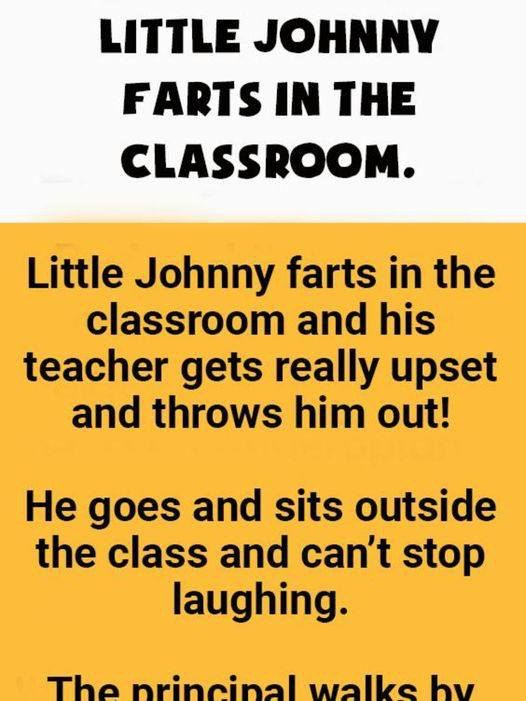 A Humorous Moment Unfolds in Johnny’s Classroom
