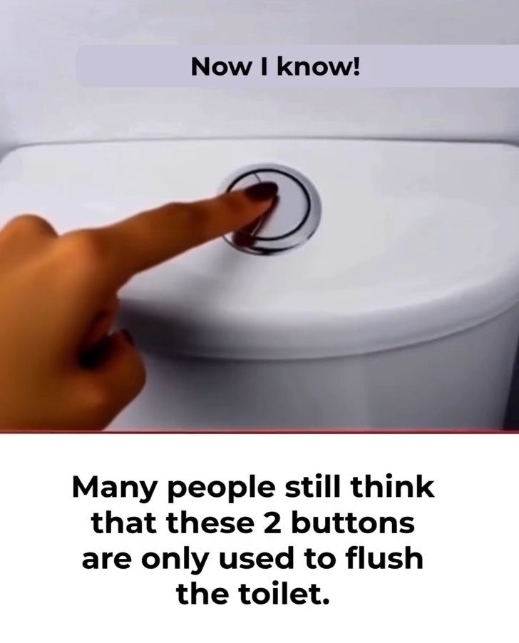 Many people still assume these two buttons are solely for flushing