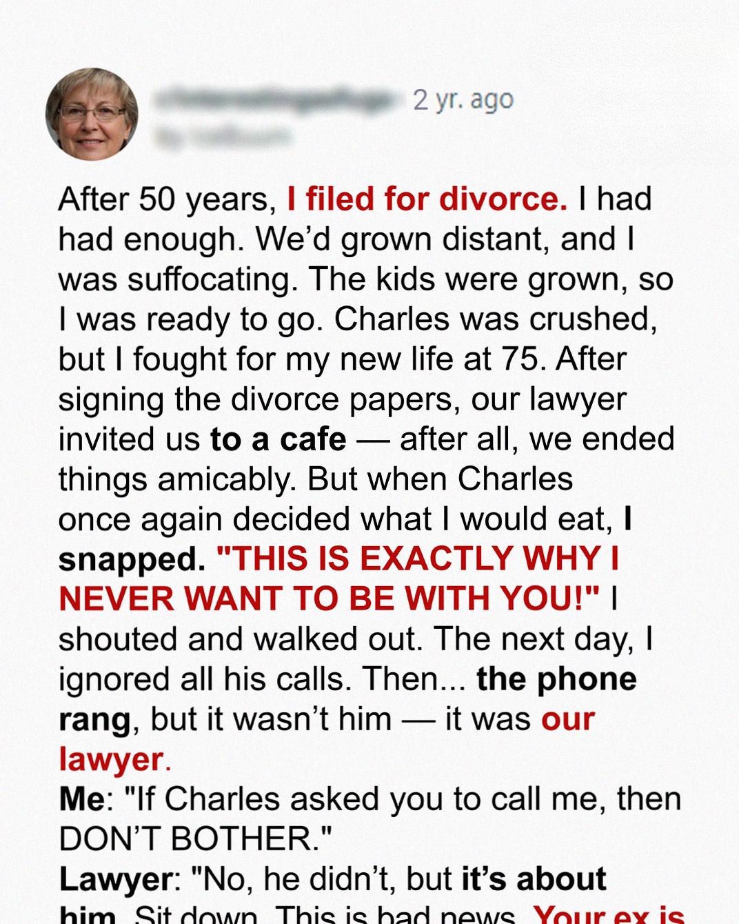 A Life-Altering Choice After Five Decades Together