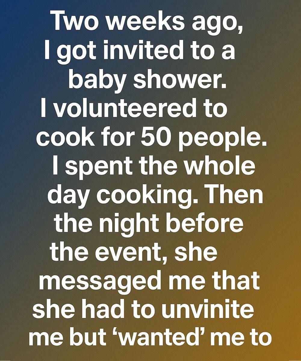 Prepared for a Baby Shower—Then Uninvited at the Last Minute