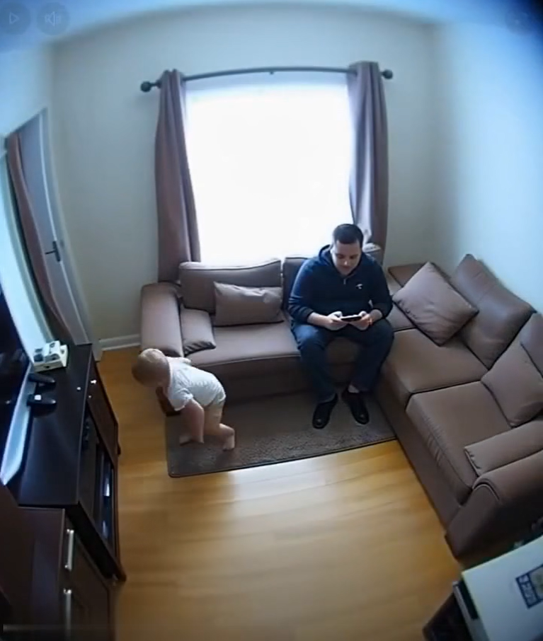 I was horrified by what my husband did, unaware of the camera