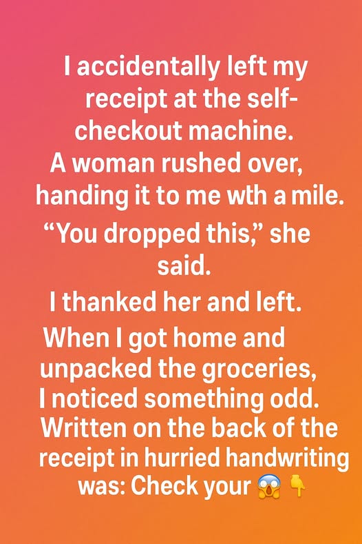 The Hidden Note on My Receipt That Made a Difference