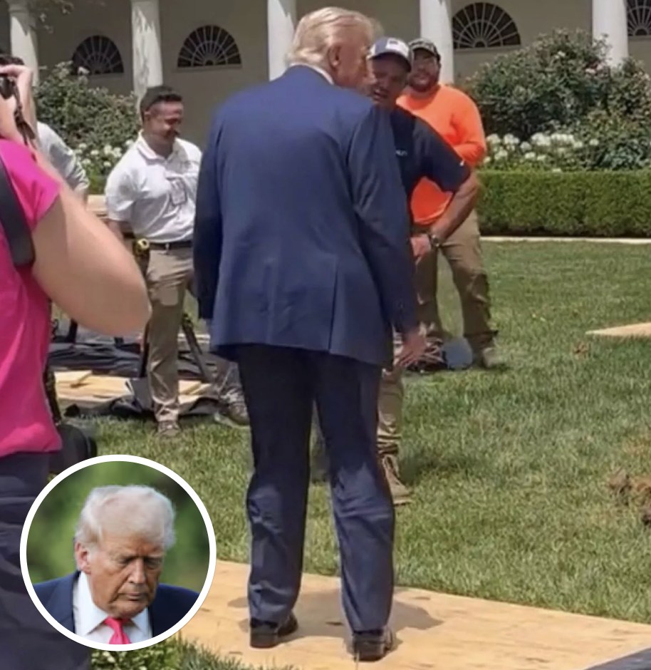 Trump’s Viral Rose Garden Photo: The Hidden Detail Everyone Spotted