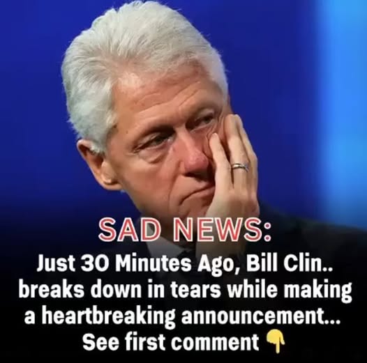 Bill Clinton Breaks Down During Shocking Announcement