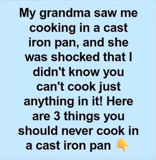 Cast Iron Mistakes: What Grandma Warned You Never to Cook
