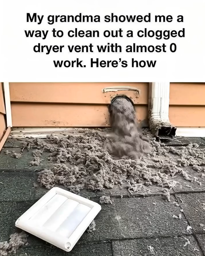 Grandma’s Genius Dryer Vent Cleaning Trick