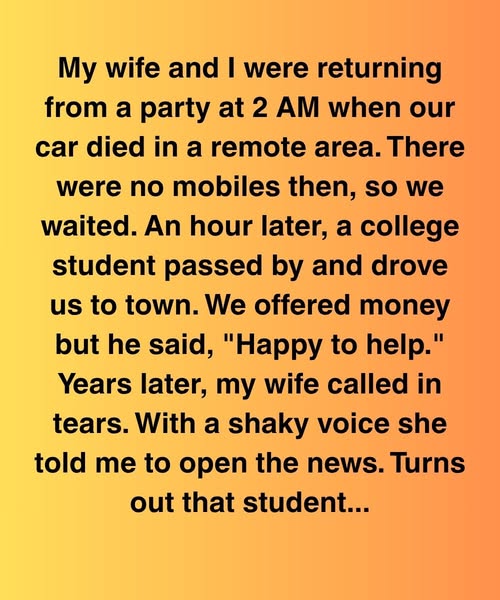 The Person Who Saved Us Was Someone We Hurt