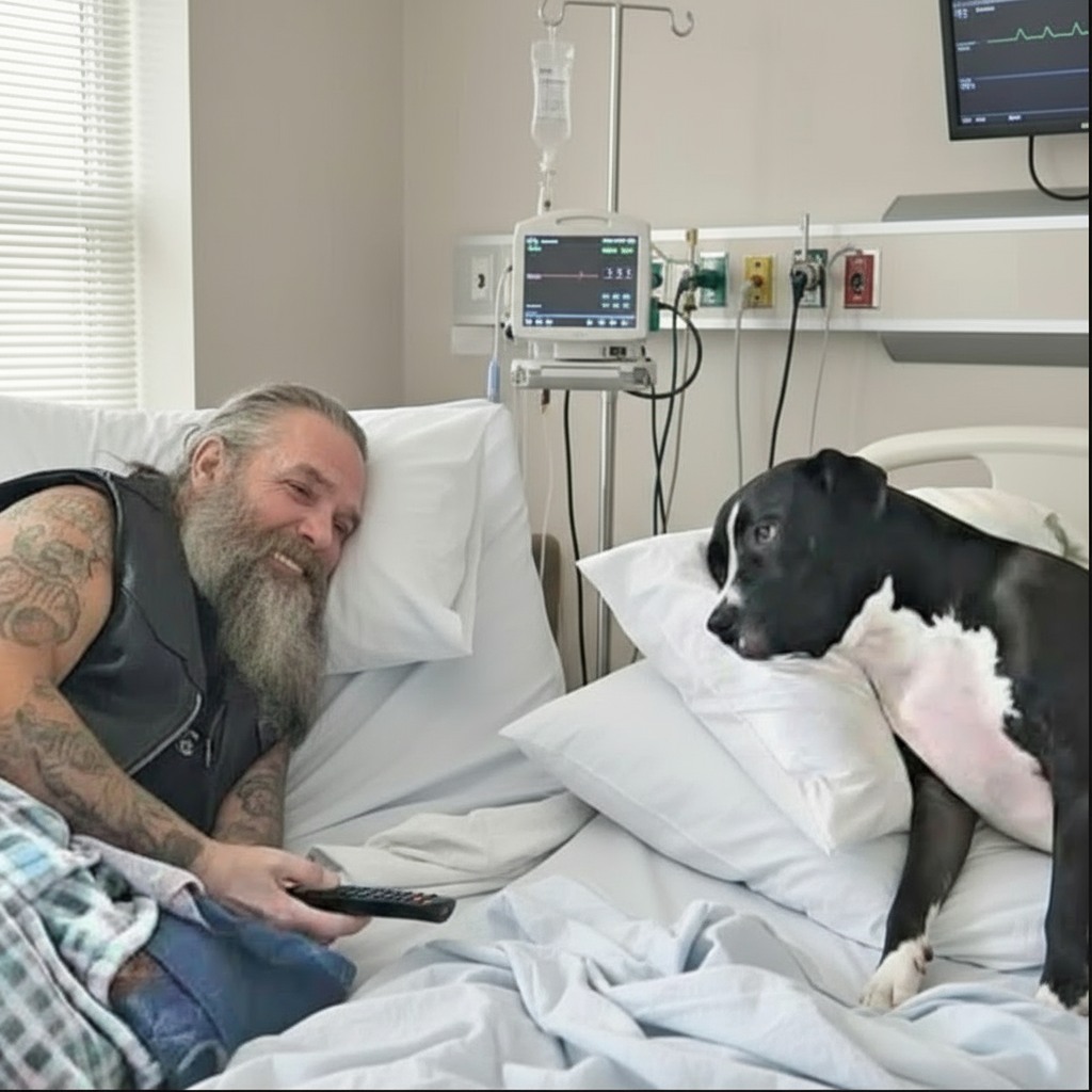 Estranged Daughter Arrives With Police to Claim Dying Biker’s Beloved Dog