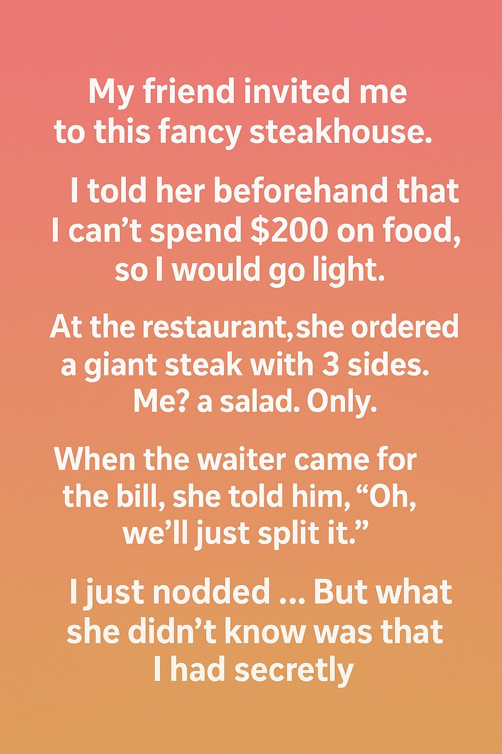 How One Dinner Taught Me to Stand Up for Myself While Keeping a Friend