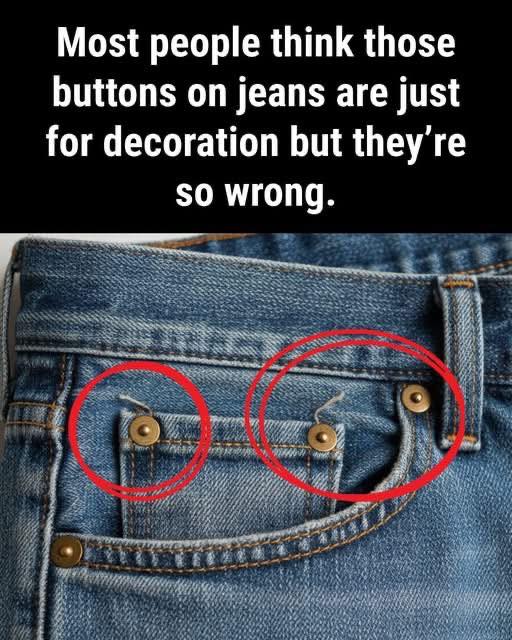 The Hidden Purpose Behind Those Tiny Buttons on Your Jeans