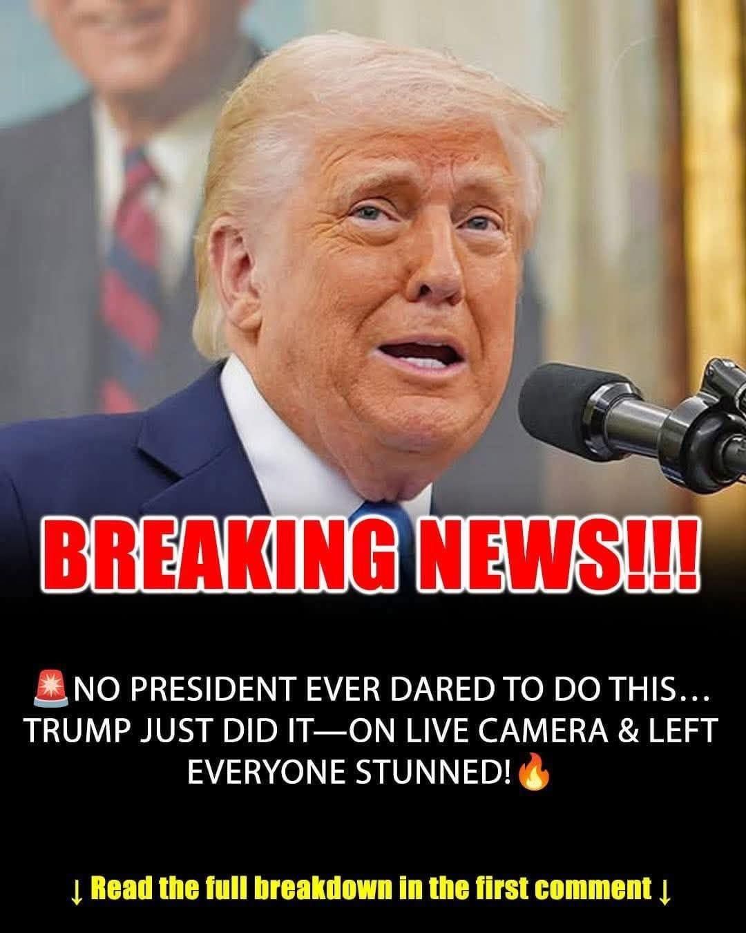 What Trump Did on Live Camera Took Everyone by Surprise