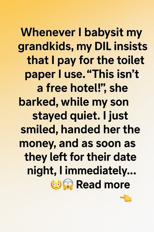 Asked to Buy Toilet Paper While Babysitting — My Reply Shocked Her