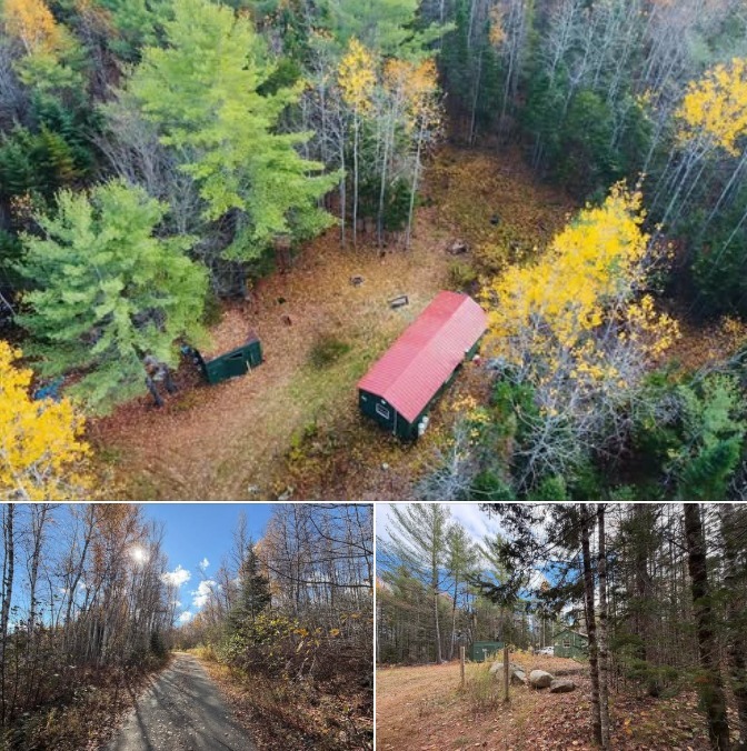 Off-Grid Camp on 77 Acres for Sale in Greenbush, Maine