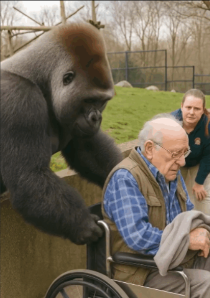 Gorilla Grabs Man in Wheelchair at Zoo—Zookeepers’ Response Leaves Visitors Shocked