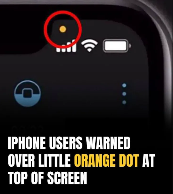 Why an Orange Dot Appears on Your Phone Screen