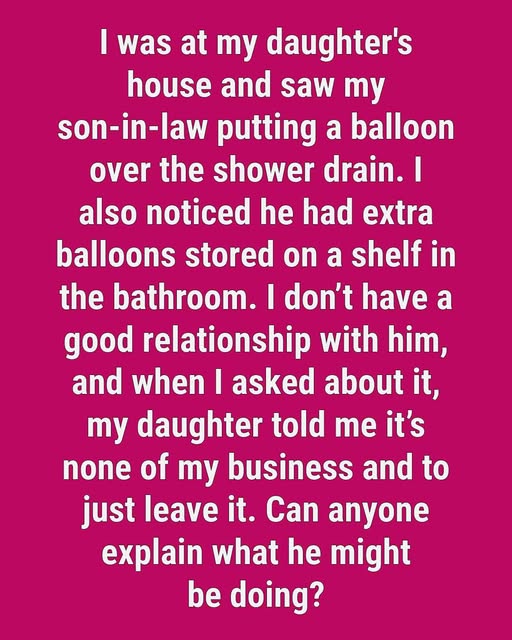 Surprising Shower Drain Trick: What Happens When You Drop a Balloon