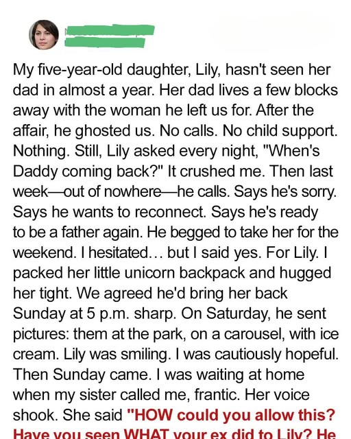 My Ex Wanted to Reconnect with Our Daughter, but I Needed to Know Why