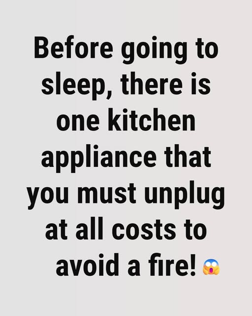A Common Kitchen Safety Tip Many People Forget Overnight