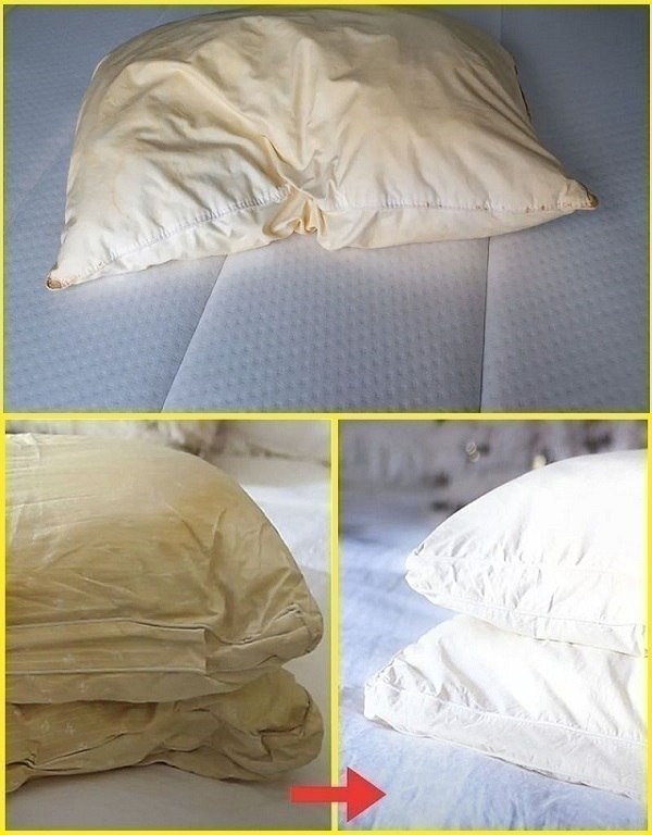 How to Clean Bed Pillows and Make Them White With a Fresh Scent
