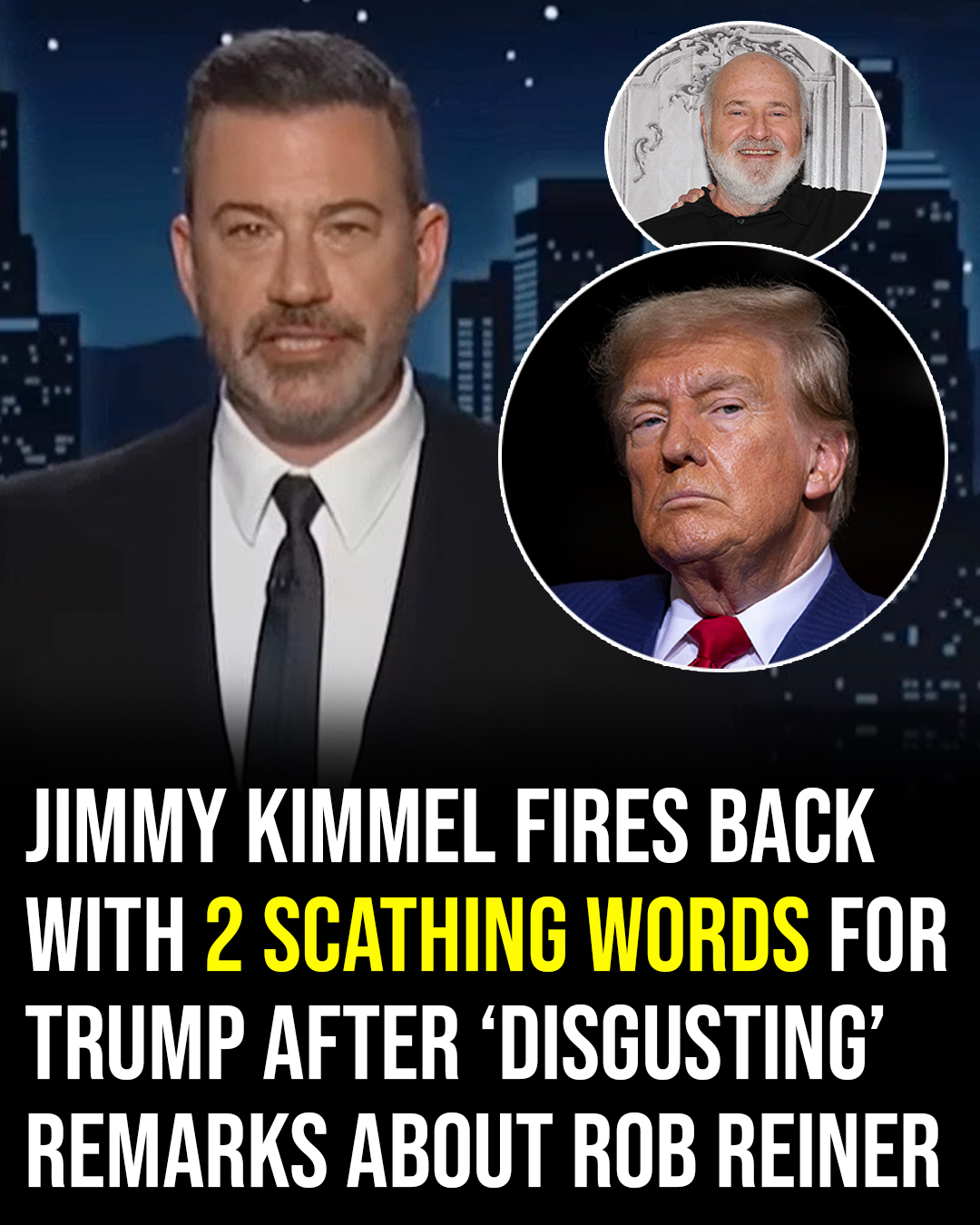 Jimmy Kimmel Reacts After Trump Comments on Rob Reiner