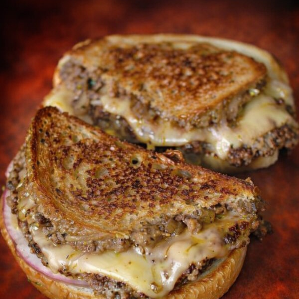Homemade Patty Melt with a Signature Sauce