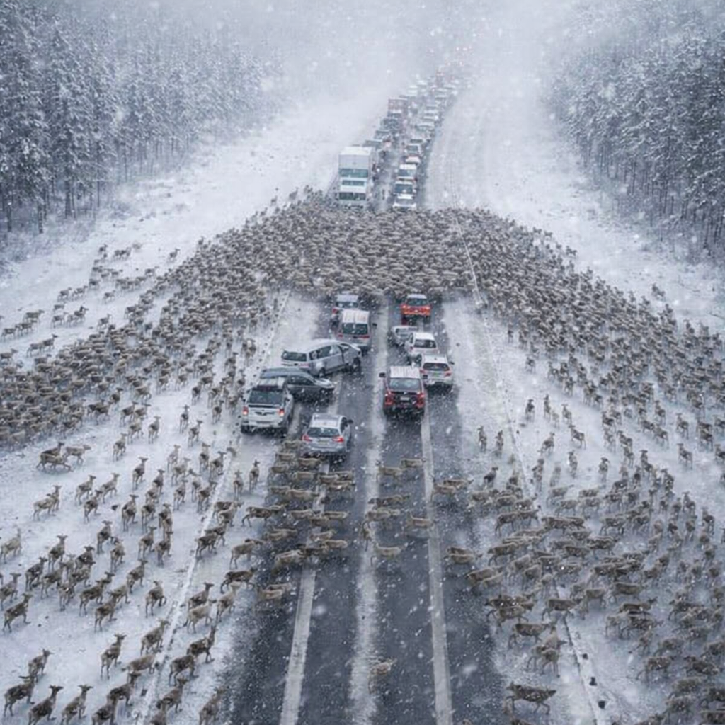 Why Thousands of Deer Suddenly Blocked a Highway at Christmas