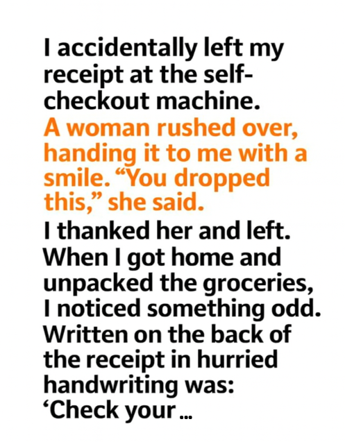 A Receipt Note That Made a Bigger Impact Than I Thought