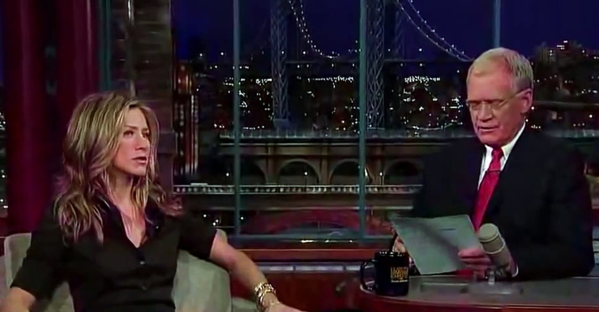 Jennifer Aniston’s Awkward Exchange with David Letterman