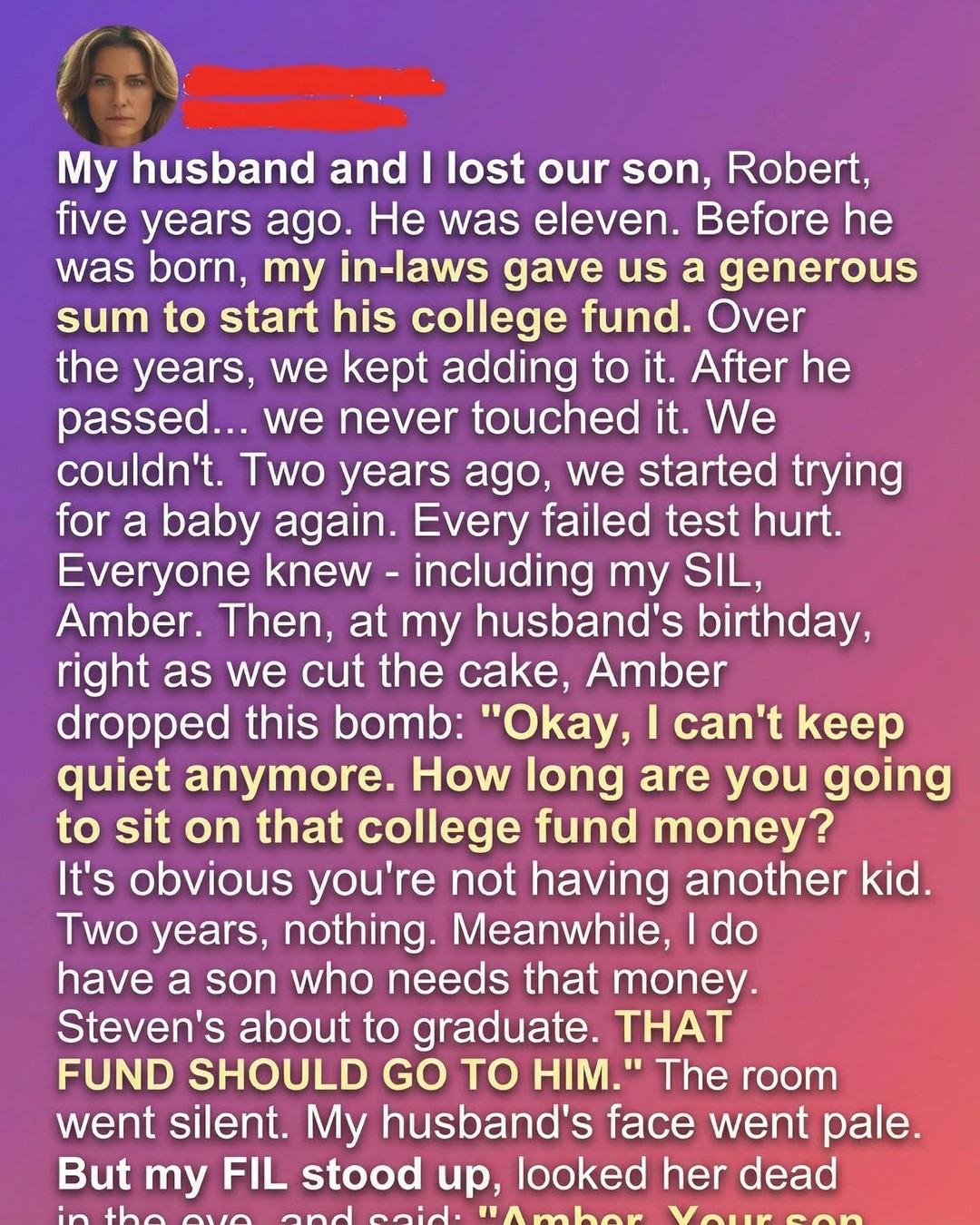 When a Family Question Touched a Grief That Never Left