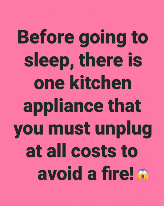 A Common Kitchen Safety Tip Many People Forget Overnight