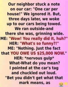 When a Neighbor’s Parking Rule Doesn’t Go as Planned