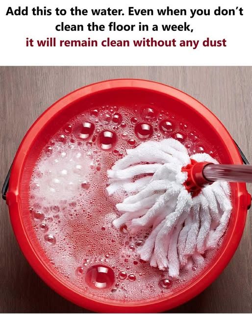 A Simple Mop-Water Add-In That Helps Reduce Dust Buildup
