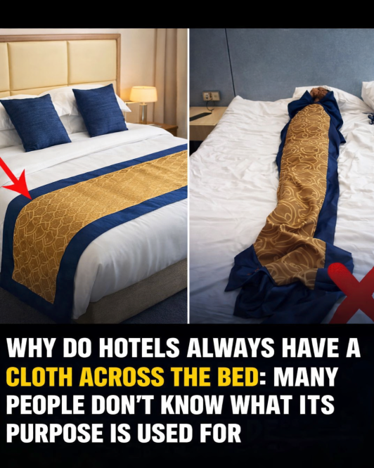 The Real Purpose of the Fabric Strip at the Foot of Hotel Beds