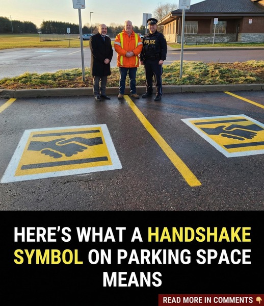 What That Handshake Mark on a Parking Spot Really Signifies