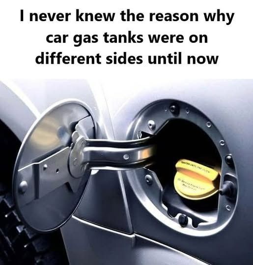 Why Your Gas Tank Is on That Side—The Surprising Reason