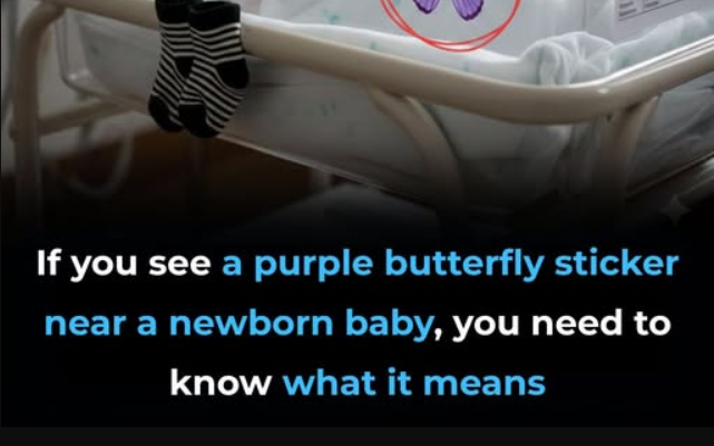 The Meaning Behind the Purple Butterfly Sticker in Newborn Care