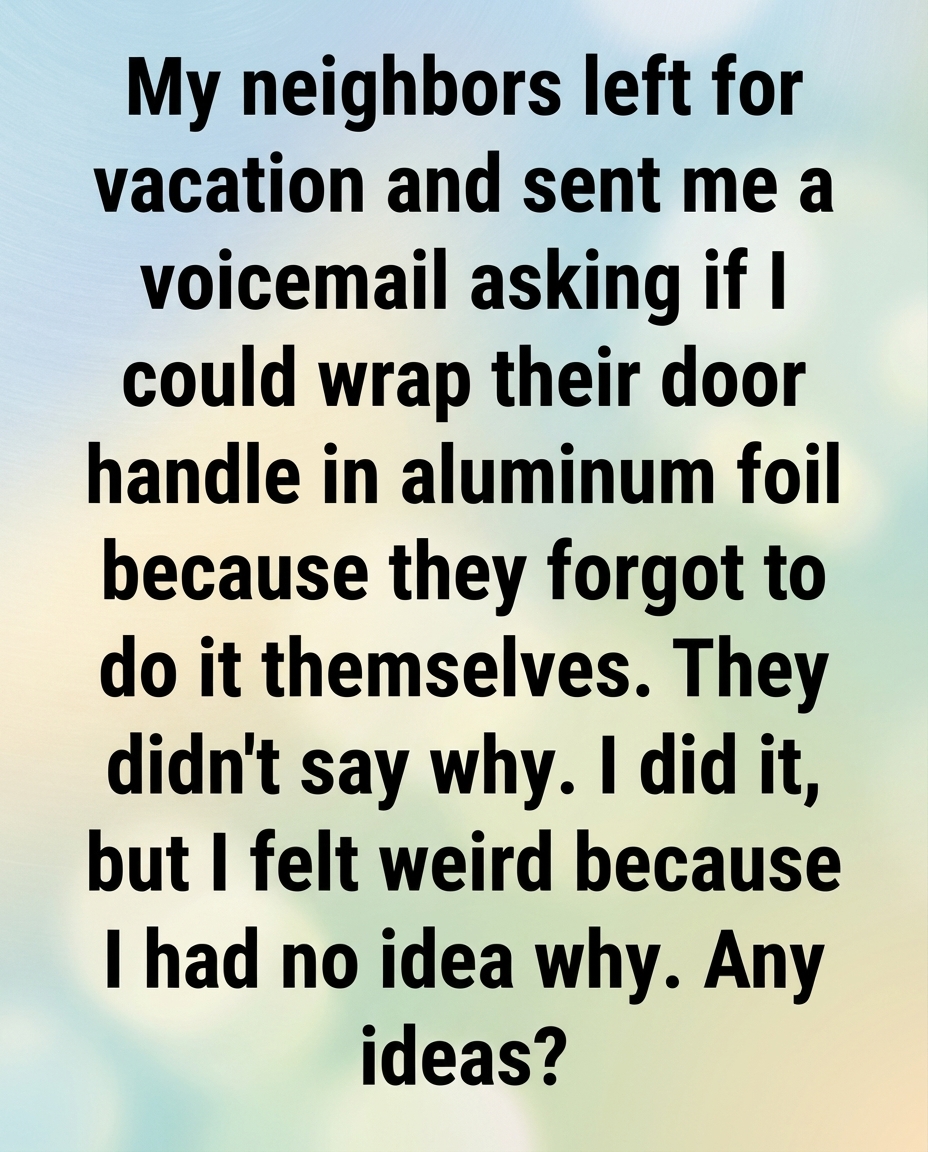 The Clever Reason People Are Using Aluminum Foil on Door Handles