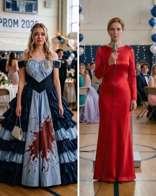 Daughter’s Prom Dress From Her Father’s Uniform Was Ruined at School