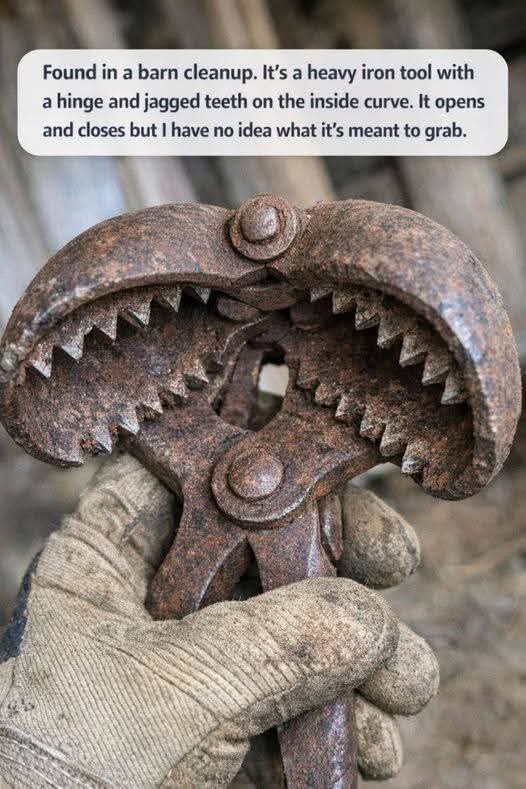 Strange Jagged Iron Device Found in Old Barn—Any Ideas What It Is?