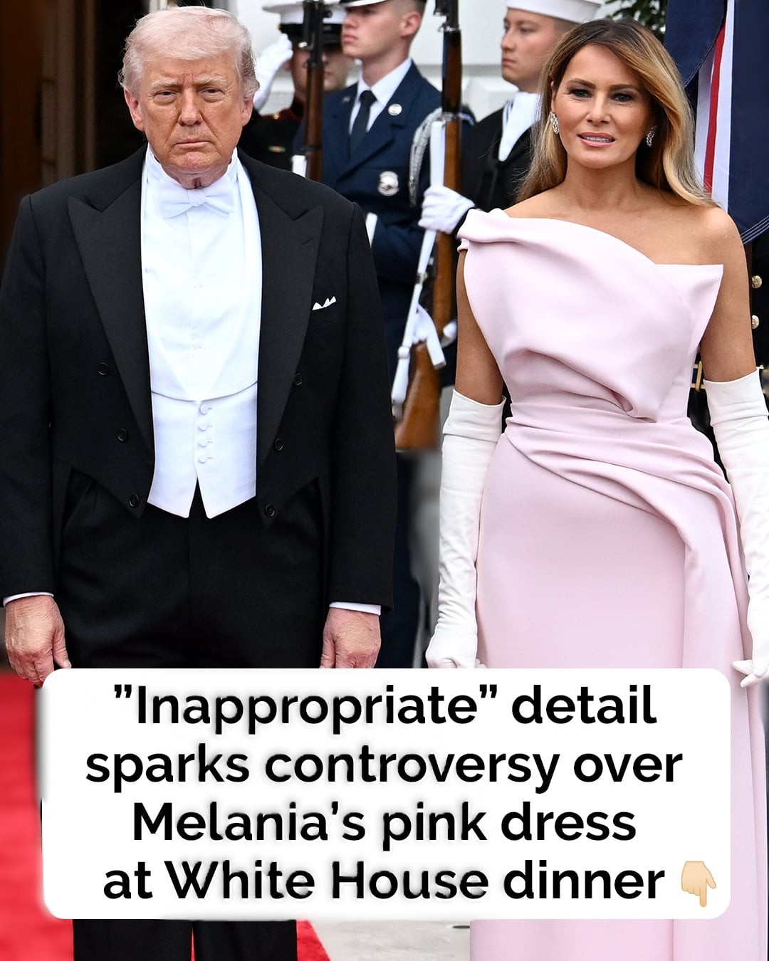 Melania Trump Turns Heads in Pink Dior Beside King Charles III