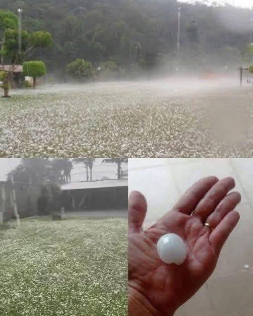 Powerful Storm Brings Large Hail, Residents Assess Aftermath