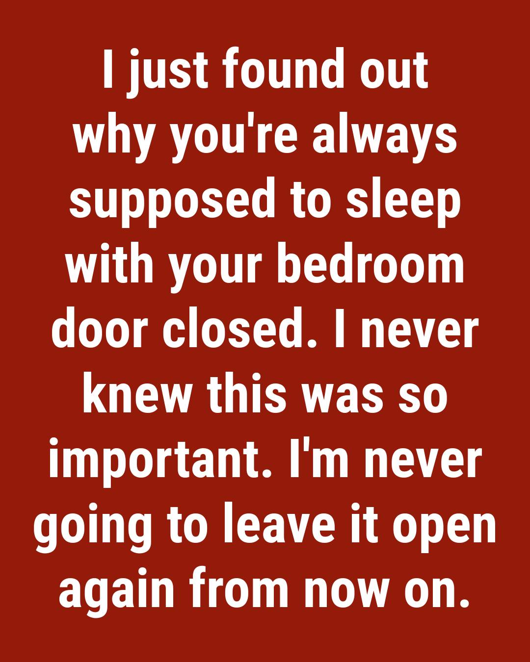 The Simple Bedroom Habit That Could Improve Safety While You Sleep