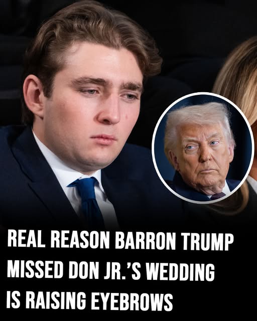Why Barron Trump Wasn’t at Don Jr.’s Wedding Has People Talking
