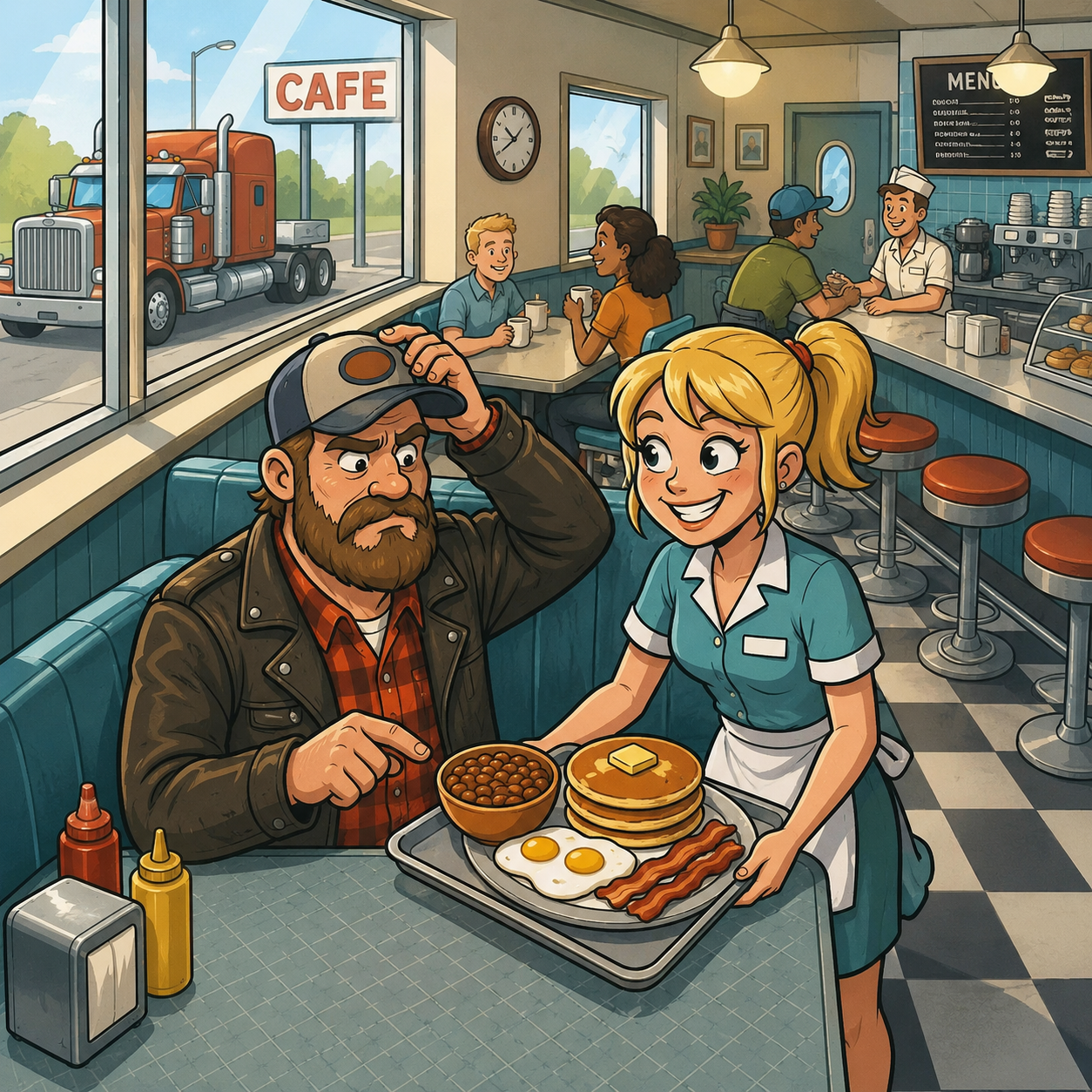One Quiet Night at a Highway Café Turned Into Something No One Saw Coming