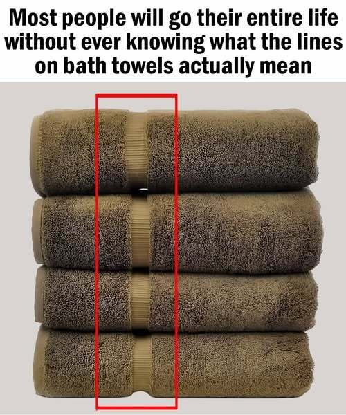 The Hidden Purpose of Those Mysterious Lines on Your Towels