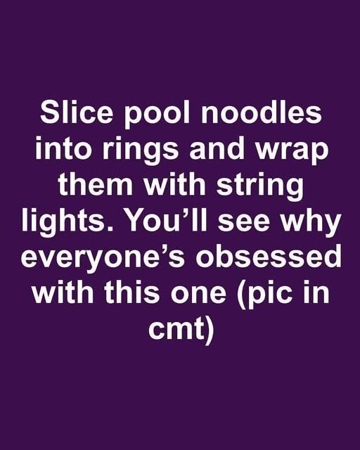 Why People Are Wrapping String Lights Around Pool Noodles for a Surprisingly Beautiful DIY Project