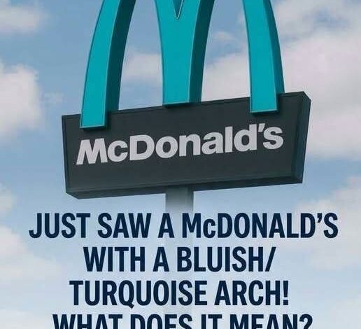 Why One McDonald’s Location Has Turquoise Arches Instead of the Classic Design Why One McDonald’s Location Has Turquoise Arches Instead of the Classic Design