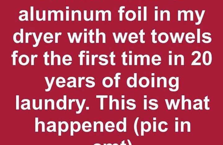 I Put Aluminum Foil in My Dryer With Wet Towels for the First Time — Here’s What Happened I Put Aluminum Foil in My Dryer With Wet Towels for the First Time — Here’s What Happened
